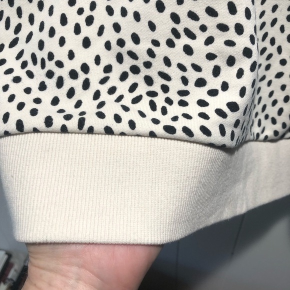 Calia by Carrie Underwood cream and black polka dot drop shoulder oversized S - Picture 5 of 9